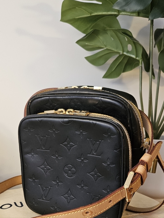 Louis Vuitton Handbags - Louis Vuitton Black on Black Embosssed Wooster Crossbody Bag 🖤